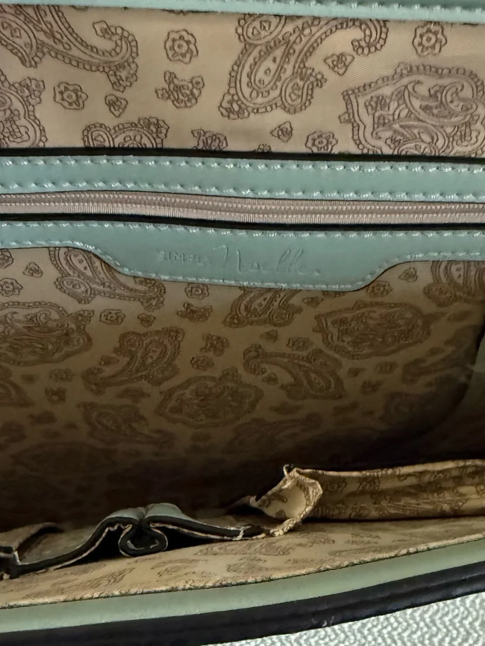 Simply Noelle light blue laptop briefcase messenger bag 16 inch